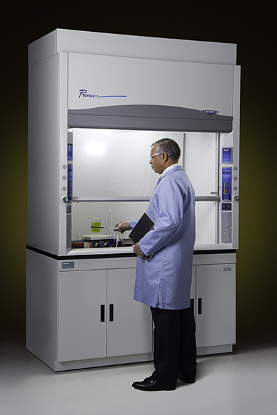 Protector Premier high efficiency fume hood in use